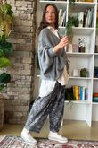 Big Softie Batwing Or Butterfly Knit Slate